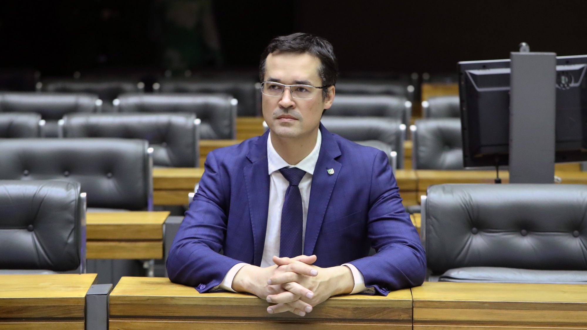 Deltan Dallagnol na bancada da Câmara dos Deputados